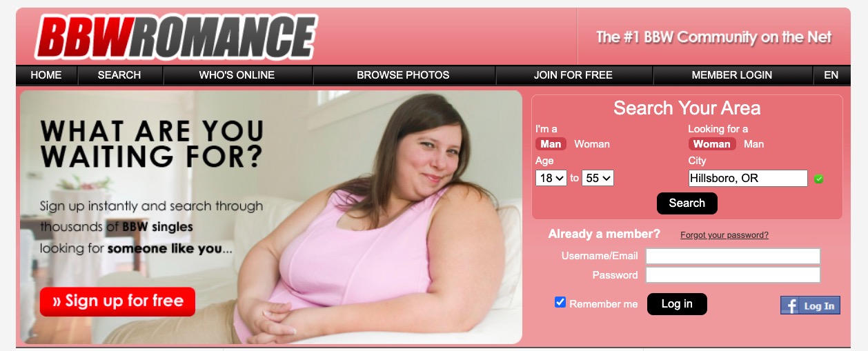 BlackBBWRomance main page
