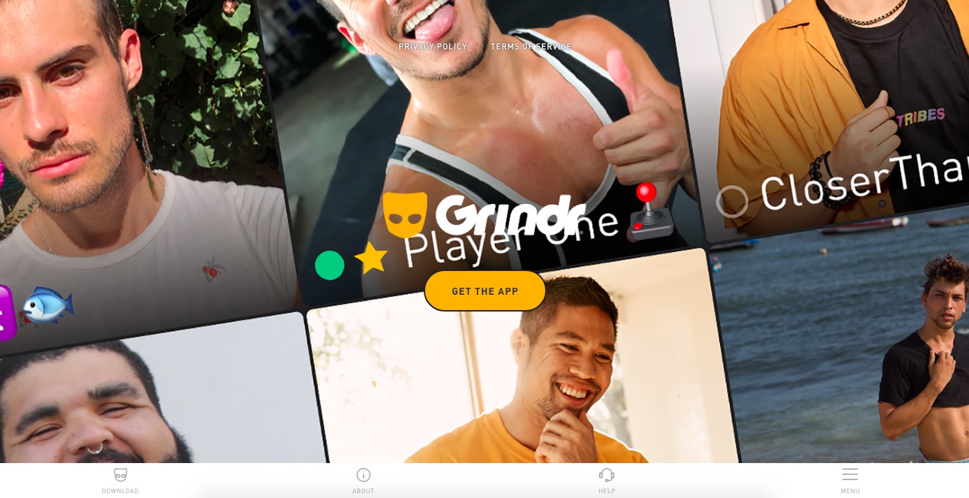 Grindr main page